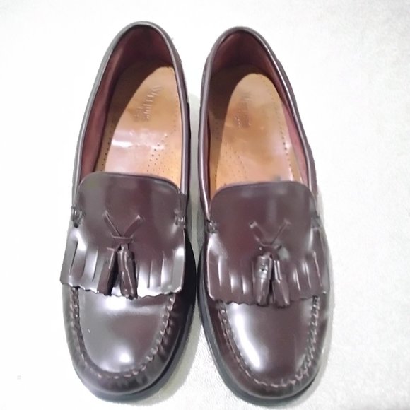 Men Wejuns Bass Brown Tassel Slip-on Leather Loafers Shelf/Rack Pull W.O.B. 10M main image 8